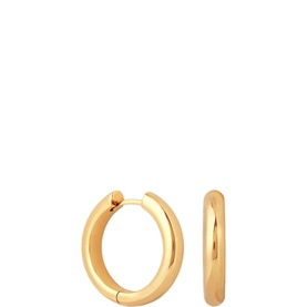 Bold 18k Gold-Plated Large Hoops
