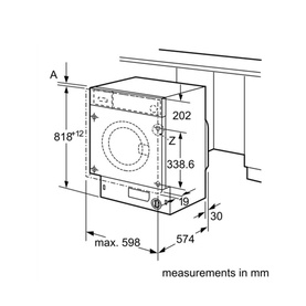 Built-In Washing Machine 8kg 1400 RPM