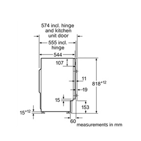 Built-In Washing Machine 8kg 1400 RPM