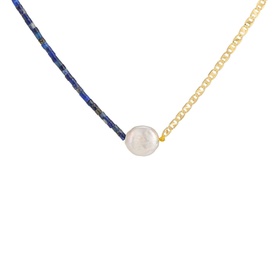 Tube Stone Chain Necklace