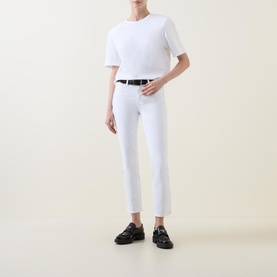 Cindy Mid-Rise Cropped Straight Leg Jeans