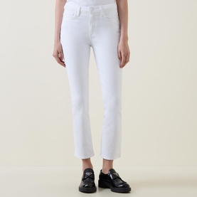 Cindy Mid-Rise Cropped Straight Leg Jeans