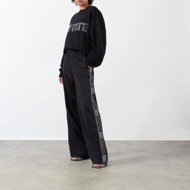 Logo-Taped Straight Leg Trousers