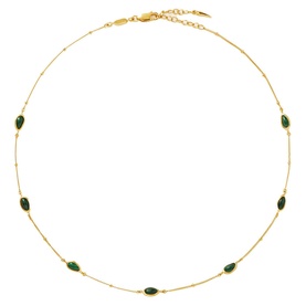 Magma Gemstone Charm Choker Necklace
