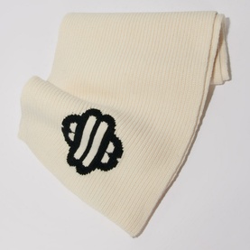 Logo Rib Knit Scarf