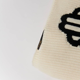 Logo Rib Knit Scarf