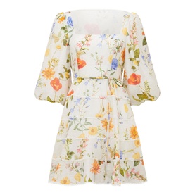 Esmie Tiered Floral Skater Dress