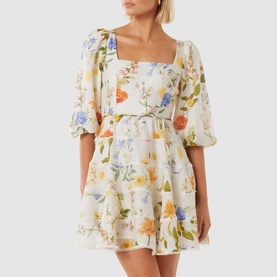 Esmie Tiered Floral Skater Dress