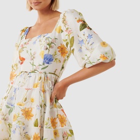 Esmie Tiered Floral Skater Dress
