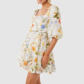 Esmie Tiered Floral Skater Dress