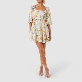 Esmie Tiered Floral Skater Dress
