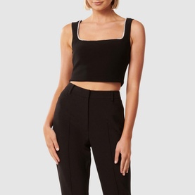 Reagan Embellished Crop Top