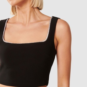 Reagan Embellished Crop Top