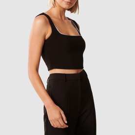 Reagan Embellished Crop Top