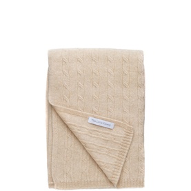 Cable Knit Cashmere Blanket