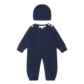 Cashmere Onesie & Hat Set