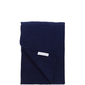 Cable Knit Cashmere Blanket