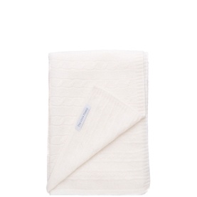Cable Knit Cashmere Blanket