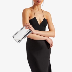 Emmie Mirror Fabric Clutch