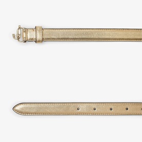 Mini Helina Metallic Nappa Leather Mini Belt