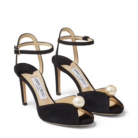 Sacora 85 Pearl-Embellished Heeled Sandals