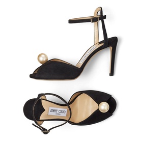 Sacora 85 Pearl-Embellished Heeled Sandals