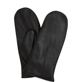 Fiori Leather Mittens
