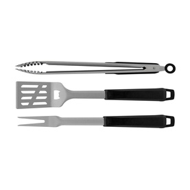 Black Collection Three-Piece Barbeque Tools Set