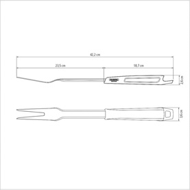 Black Collection Three-Piece Barbeque Tools Set