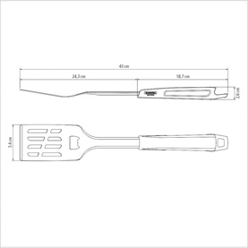 Black Collection Three-Piece Barbeque Tools Set