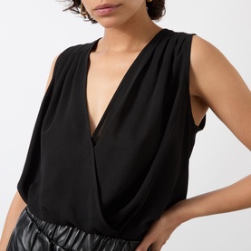 Georgette Wrap Bodysuit