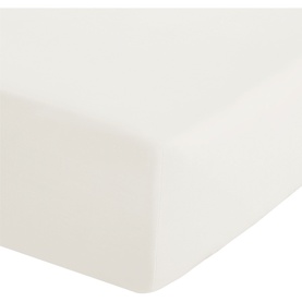 Easy Iron Extra Deep Fitted Sheet Cream