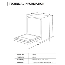 60cm Integrated Dishwasher