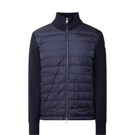 Padded Quilted Zip Cardigan