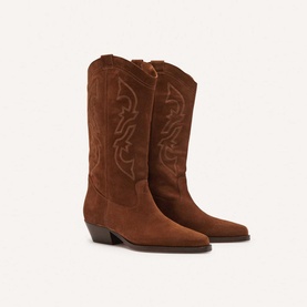 Claurys Suede Cowboy Boots