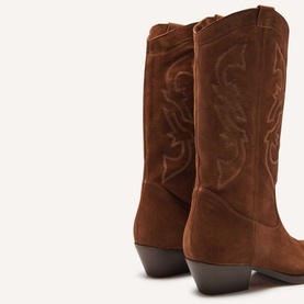 Claurys Suede Cowboy Boots