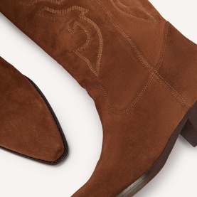 Claurys Suede Cowboy Boots