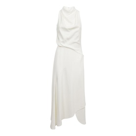 Giana High Neck Draped Midi Dress