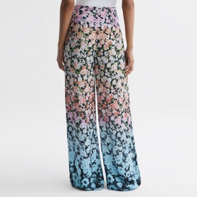 Serena Floral Print Wide Leg Trousers