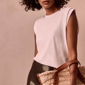 Cotton Extended Shoulder T-Shirt