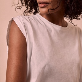 Cotton Extended Shoulder T-Shirt