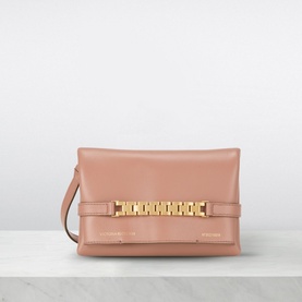 Chain-Detail Mini Strapped Pouch