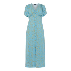 Floral Crescent Midi Dress