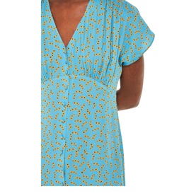 Floral Crescent Midi Dress