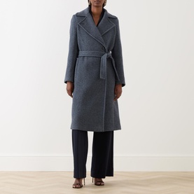 Edwige Double-Breasted Wool Wrap Coat