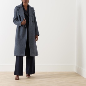 Edwige Double-Breasted Wool Wrap Coat