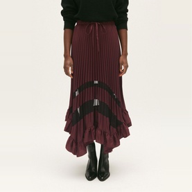 Selode Ruffled Midi Skirt