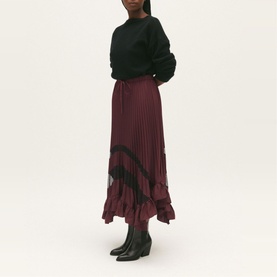 Selode Ruffled Midi Skirt