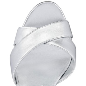 Mariza 85 Laminated Leather Sandals
