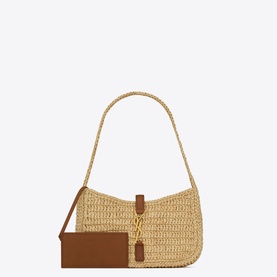 Le 5 &Agrave; 7 Mini Raffia Hobo Bag